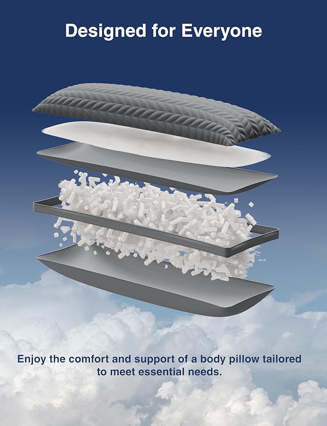 ZonLi Long Body Pillow for Adults, Firm Body Pillow - Image 4