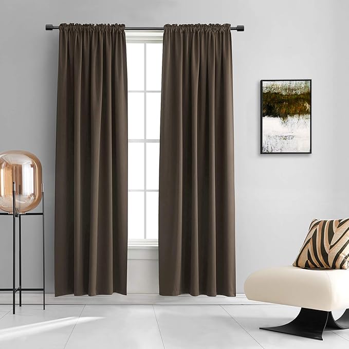 Insulated Curtains Blackout Draperies by DONREN