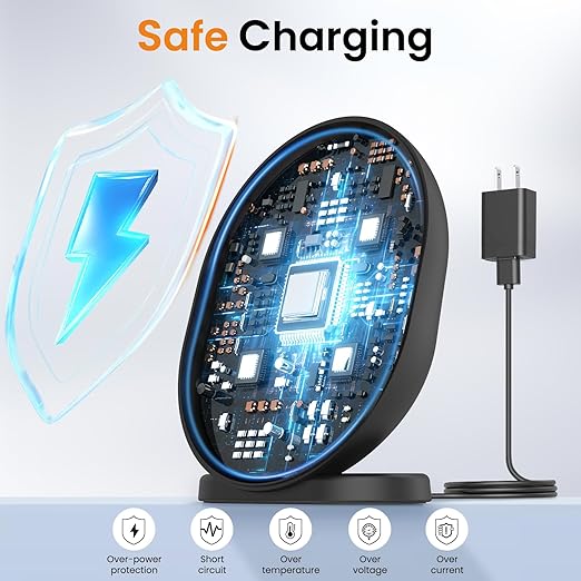 FEFAIA Wireless Charger Station Compatible with Shokz OpenRun Pro/OpenRun Standard Mini, 3.93ft Magnetic Charger Cable Charging Stand Holder Dock USB Power Cord Replacement for Shokz Headphones