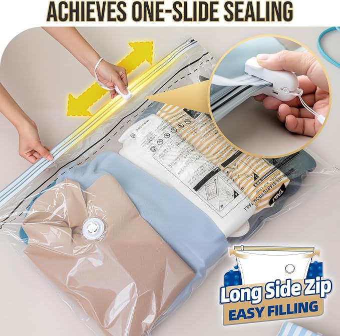 TAILI 10 Pack Vacuum Storage Bags, 2 Size Combo, Space Saver - Image 5