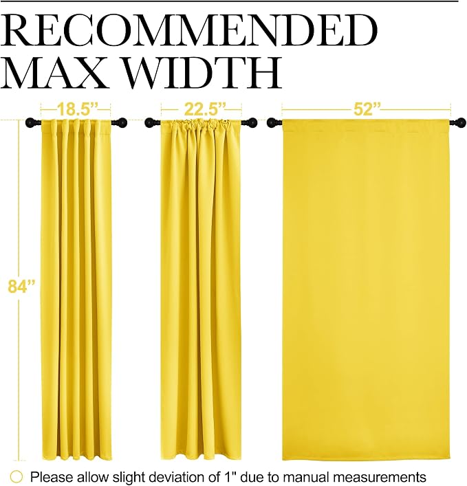 NICETOWN Blackout Curtain Panels Window Draperies - Image 7