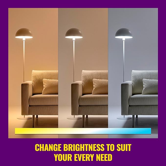 WiZ Connected 40W BA11 Tunable White Filament LED Candle Bulb - Pack of 6 - E26 - Indoor - Connects to Wi-Fi - Control with Voice or App - Matter Compatible