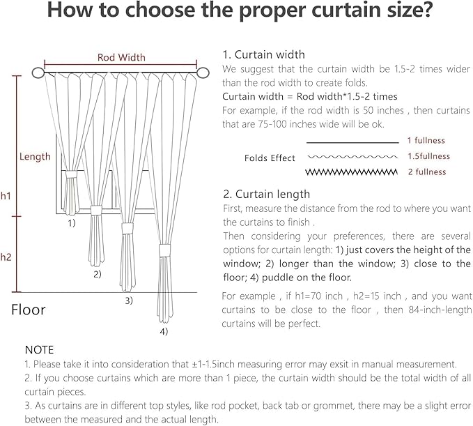 Joydeco Blackout Curtains for Bedroom - Image 9