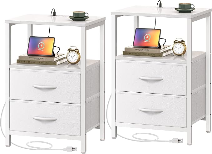 Huuger Nightstands Set of 2, End Tables by Huuger