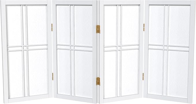 2 ft. Short Desktop Double Cross Shoji Screen by RedLantern