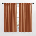 NICETOWN Halloween Bunk Bed Insulated Room Darkening Curtains, Burnt Orange by NICETOWN