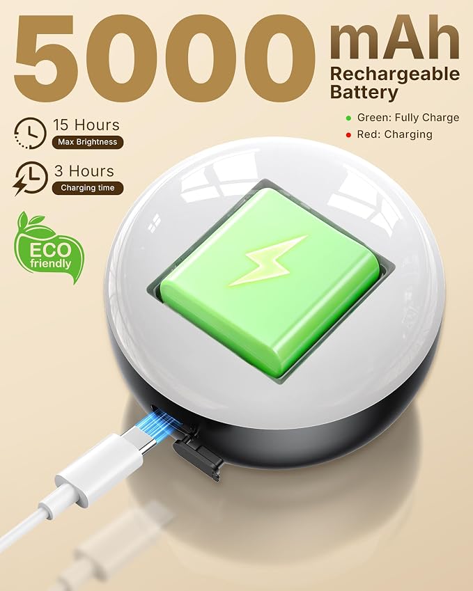Pebble-Shaped Clip on Reading Light - Image 4