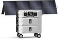 IEE SP5000 Power Station 5120Wh with 200W Portable Panel, 120/240V 5000W AC Output(9000W Peak), Portable Generator for Home Backup Outdoors Camping RV Emergency