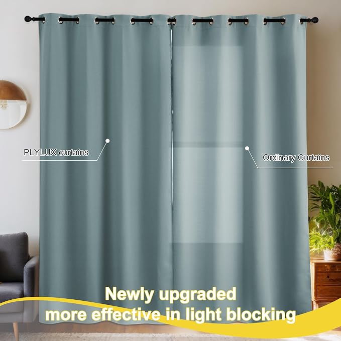 NICETOWN Blackout Curtains for Sliding Door 52 x 95 inches Long | Completely - Image 6