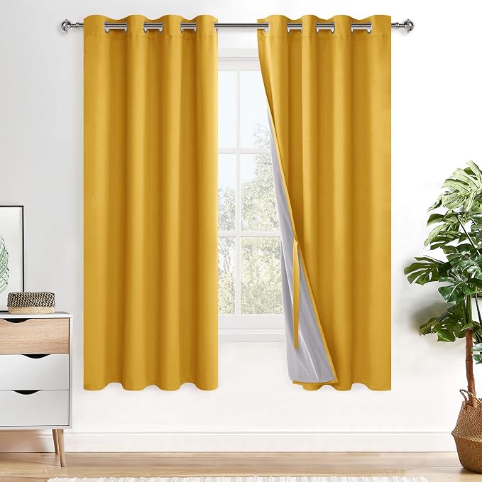 XWZO 100% Blackout Window Curtains by XWZO