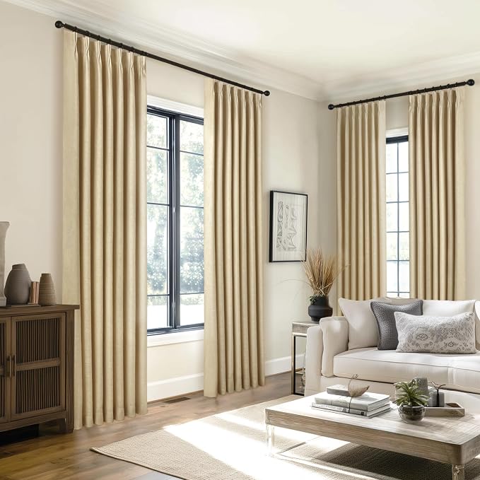 Topfinel Pinch Pleated Full Blackout Curtains 84 Inch - Image 6