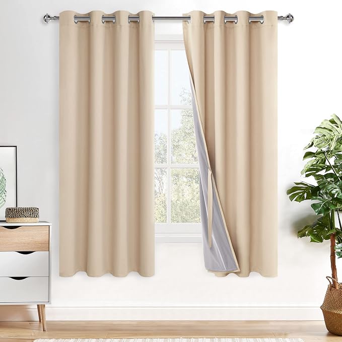 XWZO 100% Blackout Curtain Panels by XWZO