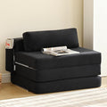 Folding Sofa Bed Chair, 4-Fold Convertible Sleeper Chair by TiitaHome