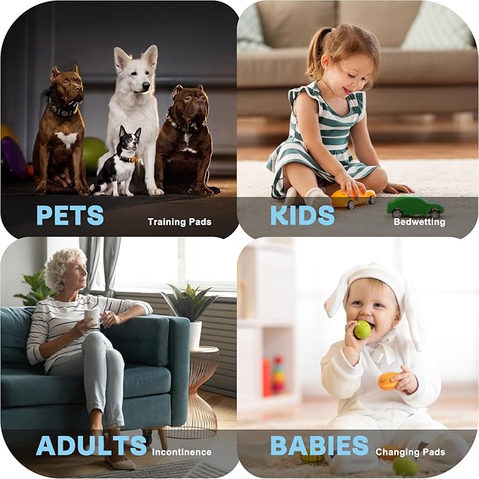 Alsunny® Hide Stains Waterproof Pads 45x56 Inch(2Pack),Bed Pads for Incontinence Washable Extra Large,Bed Pads Washable Waterproof for Beds Sofa & Mattress,Adults Seniors Kid,Pet,Incontinence Bed Pads