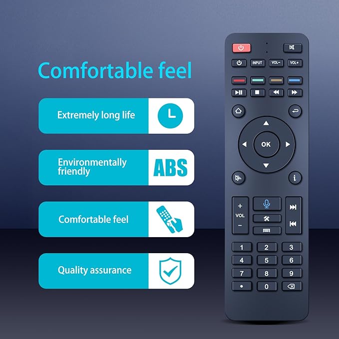 ZWP RC-200 Replacement Voice Remote Control Compatible for Superbox S5 Max /S5 Pro/Elite Ultra/Elite Pro+ /S6 max /S4 Pro /S6 Ultra (Without Voice for S4 Pro and S3 Pro)