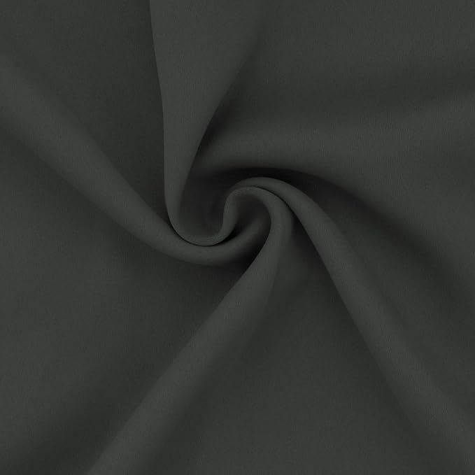 Easy-Going Thermal Grommet Blackout Curtains, 2 Panels 52x84 in, Dark Gray | - Image 6