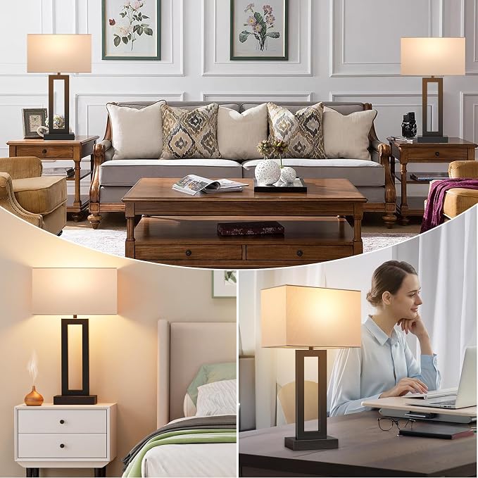 Seealle 22" Tall Living Room Lamps - Image 6