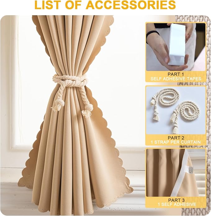 Self Adhesive Curtains, No Drilling Curtains, Easy Installation - Image 6