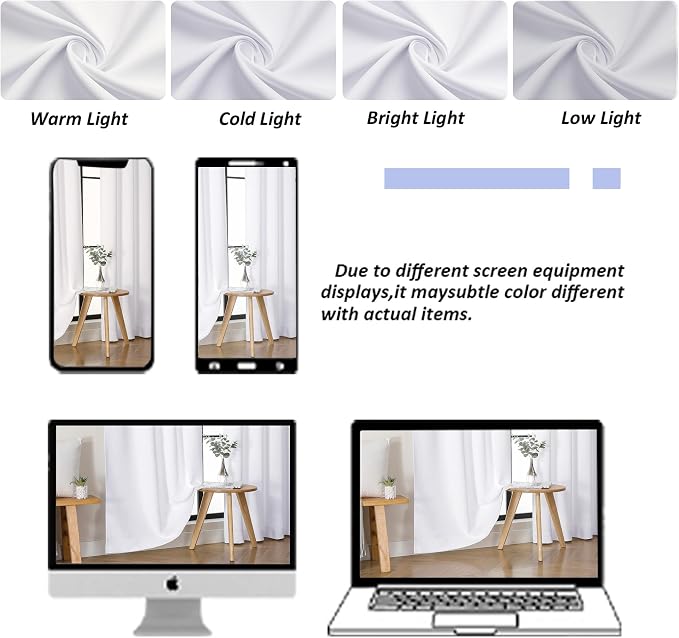 Simplebrand Ava Pure White Curtains - Image 8