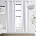 Joywell 100% Blackout Linen Curtains 72 Inches Long by Joywell