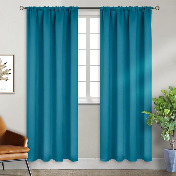 BGment Teal Blue Blackout Curtains - Image 6