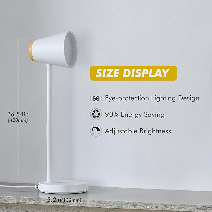 EJIAXIN Desk Lamp for College Dorm Room - Image 3