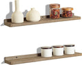 Freezing point Floating Shelf for Wall Set of 2 Natural Wood 23Inch Wall by Freezingpoint