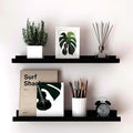 Black Floating Shelves for Wall Decor, 24 in Shelf by Unknown