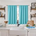 BGment Short Aqua Curtains 45 Inch Length by BGment
