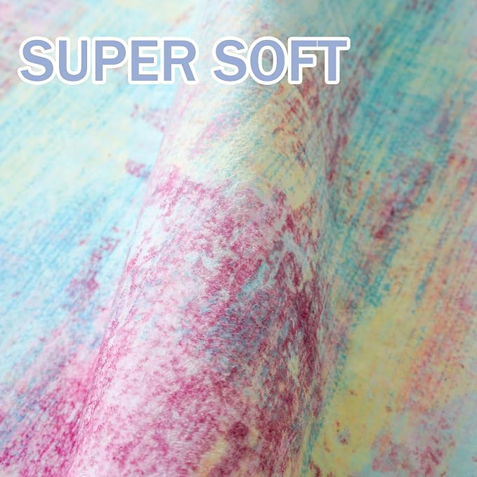 Abstract Area Rug 3x5 Ft Washable Rugs - Image 6