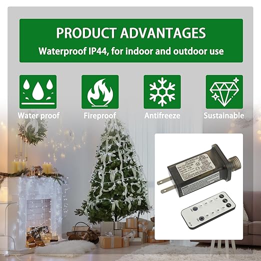 SIGANDG 30V 9W 8 Mode LED Controller with Memory Function and IR Remote Control Low Voltage Transformer for Holiday String Lights,not Fit for 8 Mode with Control Box and 1 Mode String Light(1 pcs)