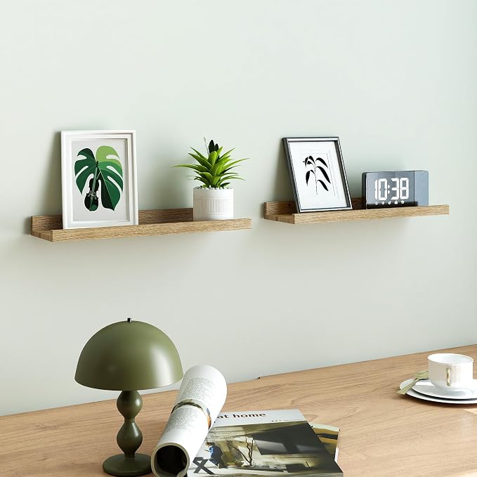Oak Floating Shelves for Wall Decor, 16 in Shelf - Image 2