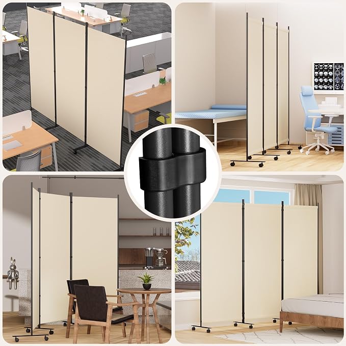 Room Divider 102'' Wide Folding Room Divider Panel - Image 8