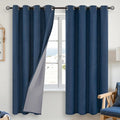YoungsTex Blue Linen Blackout Curtains by YoungsTex