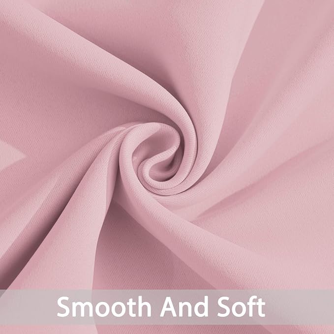 Yakamok Room Darkening Curtains 52x72 inch Long Pink-Living Room | 2 panels - Image 5