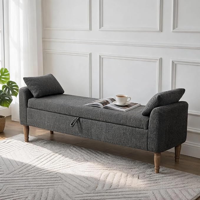 Aoiy & Wifon 65.94" W Large Storage Ottoman Bench, King Size End of Bed Storage by AoiyWifon