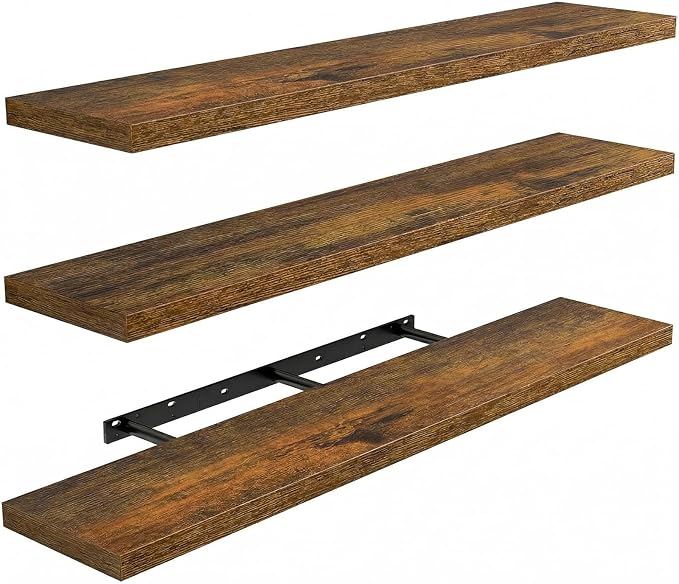 Amada 35.4" Floating Shelves for Wall Decor & Storage, Living Room, 22 lbs by AMADAHOMEFURNISHING