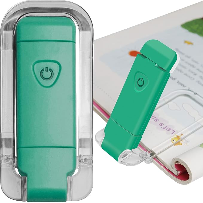 EGWASER Book Light for Reading in Bed, USB Rechargeable Clip on Book Lights by EGWASER