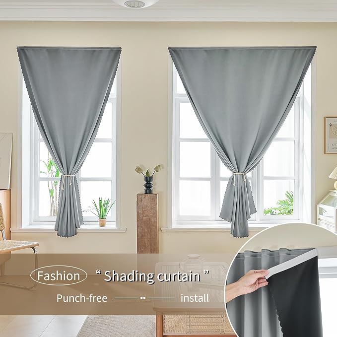 JILRON Magic Tape Stick on Portable Curtains - Image 8