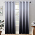 COSVIYA Grommet Ombre Room Darkening Curtains 84 inch Length 2 Panels, 52x84 by COSVIYA