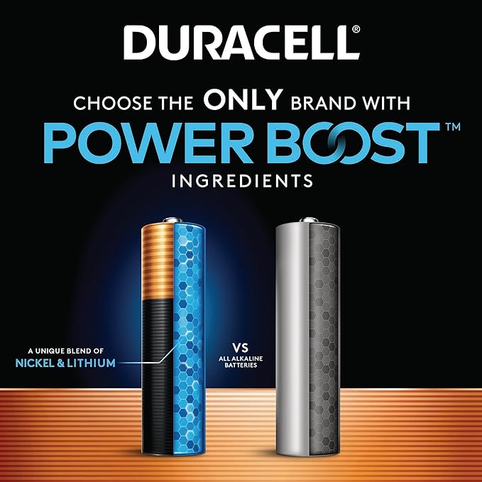 Duracell Coppertop AA Batteries with Power Boost Ingredients, 20 Count Pack Double A Battery with Long-lasting Power, Alkaline AA Battery for Household and Office Devices