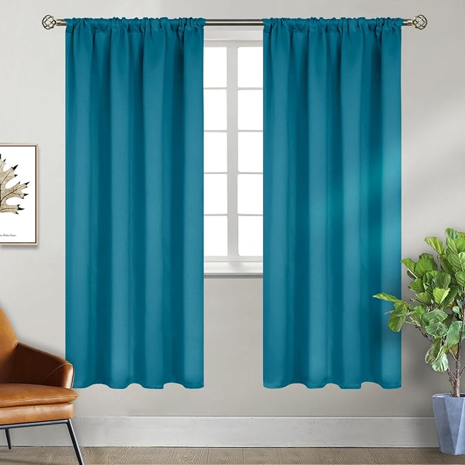 BGment Teal Blue Blackout Curtains by BGment