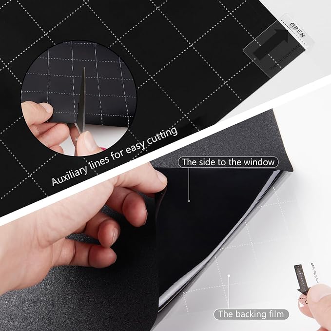 Kromapolis Blackout Film, Total Privacy & Room Darkening, 29.5'' x 157.4'' | - Image 6