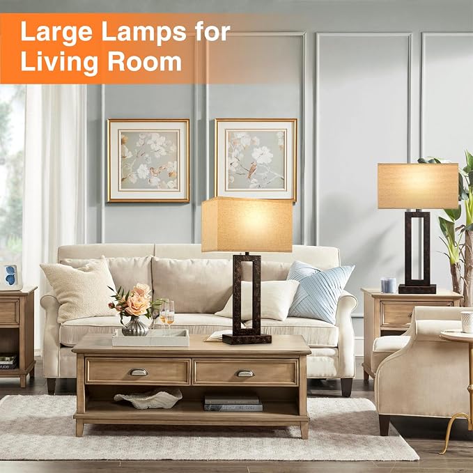 Seealle 22" Tall Living Room Lamps - Image 4