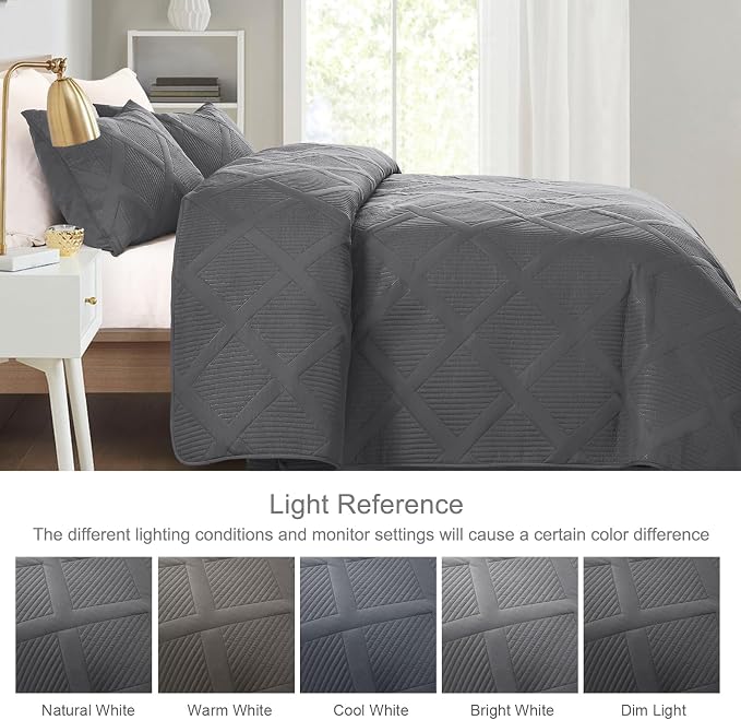 Exclusivo Mezcla Quilt King Size, Modern Striped Pattern, Lightweight Bedding - Image 3