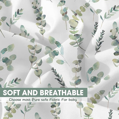 Bimocosy Crib Sheets 4 Pack, Baby Crib Sheets Fitted for Boys and Girls Breathable & Snug Fit, Soft Toddler Bed Sheets for Standard Crib Mattress Nursery Daycare Essentials, Bear Cub