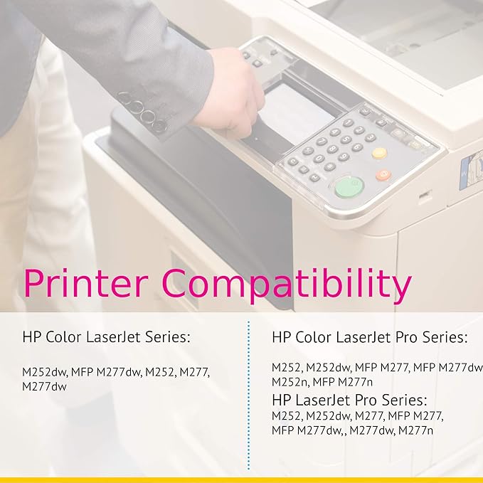 CS Replacement Toner Cartridge Compatible with HP 201X CF400X Black Color Pro MFP M277n Pro M252 Pro M252dw Pro MFP M277 Pro M277dw
