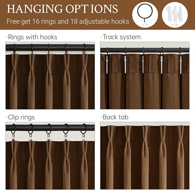 Brown Velvet Curtains 84 Inches Long - Image 4
