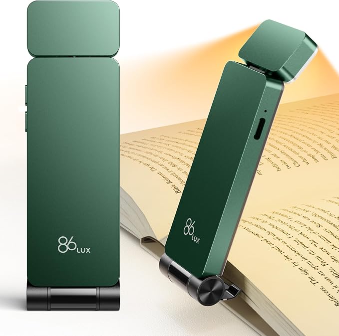 86lux Book Light, Rechargeable Reading Lights by 86Lux