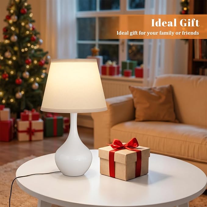 16.1" Touch Table Lamp for Nightstand, 3 Way Dimmable Small Bedroom Lamp | - Image 4
